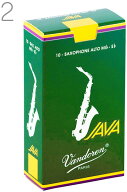【メール便出荷品】vandoren バンドーレン SR262 アルトサックス リード ジャバ グリーン 2番 バラ 10枚 …