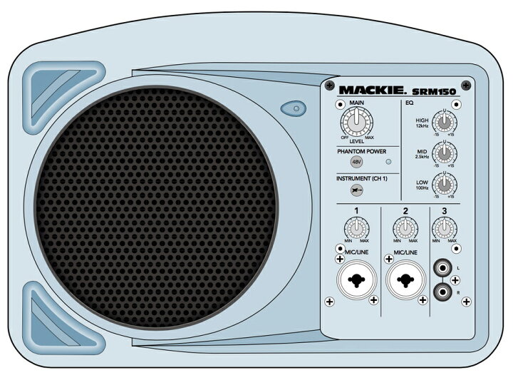 楽天市場】MACKIE マッキー SRM150 BLACK (1台) ◇ パワードスピーカー 