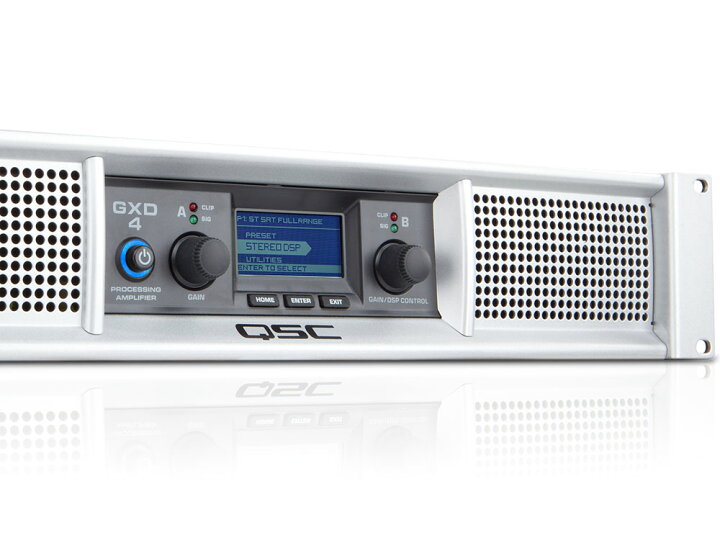 楽天市場】QSC ( キューエスシー ) GXD4 ◇ 400W × 2 (8Ω) / 600W × 2 