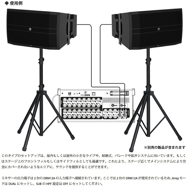 楽天市場】MACKIE マッキー DRM12A (1本) ◇ パワードラインアレイ 
