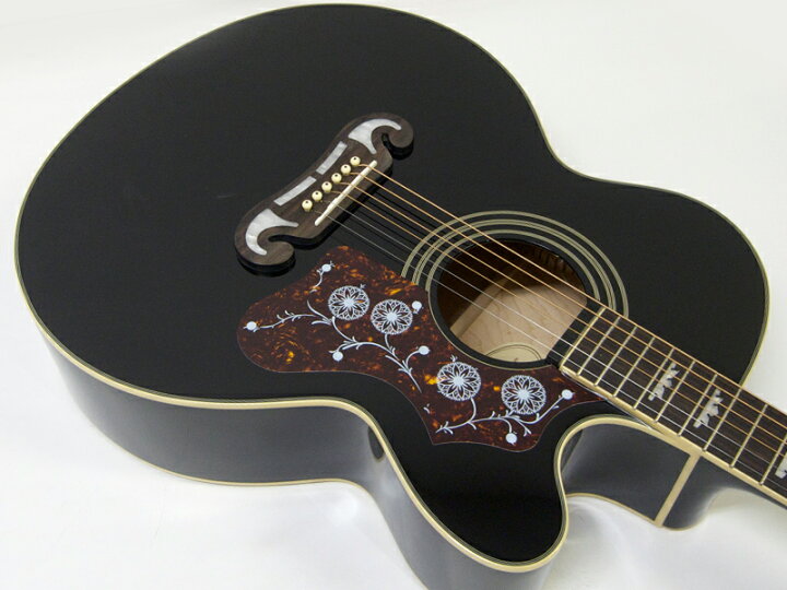 楽天市場】Epiphone ( エピフォン ) EJ-200SCE BLK アコースティック 