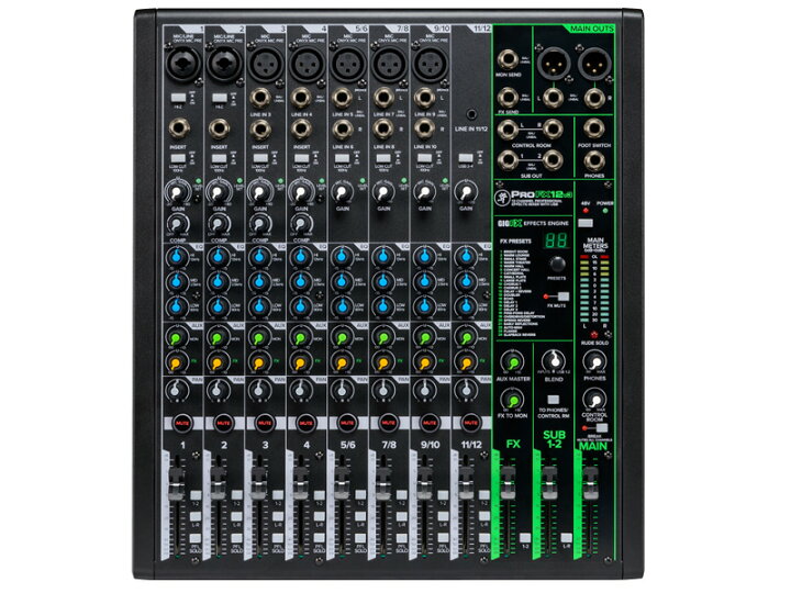 楽天市場】MACKIE マッキー ProFX12v3 エフェクト内蔵コンパクト 