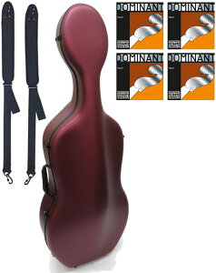 Carbon Mac J[{}bN CFC-2S Te Cbh S-WRD `FP[X 4/4 cello hard cases Dominant satin wine red Zbg@kC    s