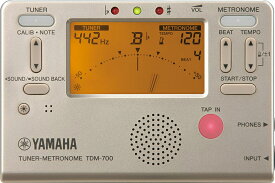 【メール便出荷品】 YAMAHA ( ヤマハ ) TDM-700G ゴールド チューナーメトロノーム クロマチックチューナー 管楽器 吹奏楽 metronome tuner TDM-700 gold　【北海道不可/沖縄不可/離島不可/同梱不可/代引き不可】