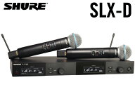 SHURE シュア SLXD24D/B58 【SLXD24DJ/B58-JB】 デュアル ◆ BETA58A ハンドヘルド型送信機 2本付属ワイ…