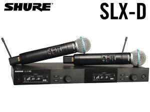 SHURE �V���A SLXD24D/B58 �ySLXD24DJ/B58-JB�z �f���A�� �� BETA58A �n���h�w���h�^���M�@ 2�{�t�����C�����X�V�X�e�� B�у��f���y2��6�����_�A�݌ɂ��� �z �m SLX-D �V���[�Y �n