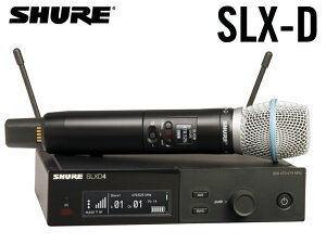 SHURE �V���A SLXD24/B87A �ySLXD24J/B87A-JB�z �� Beta87A �n���h�w���h�^���M�@�t�����C�����X�V�X�e�� B�у��f���y2��27�����_�A�����݌ɂ��� �z �m SLX-D �V���[�Y �n