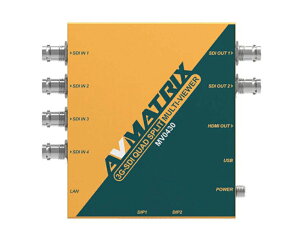 AVMATRIX MV0430 �� 4�n��SDI���͂ɃX�P�[���[�@�\�𓋍�