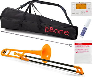PINSTRUMENTS PBONE1O トロンボーン オレンジ P-BONE プラスチック テナートロンボーン PLASTIC TROMBONE orange 細管 Pボーン セット C 北海道 沖縄 離島不可