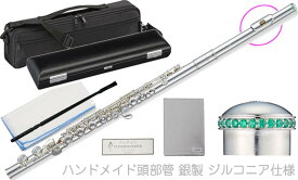 Pearl Flute ( パールフルート ) F-DP/E フルート ヘッドクラウン ファンシーグリーン ハンドメイド頭部管 銀製 ドルチェプリモ Dolce Primo flute セット D　北海道 沖縄 離島不可