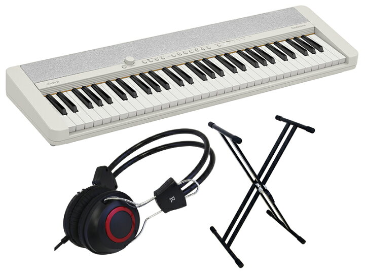 楽天市場】CASIO カシオ CT-S1 WE スタンド・ヘッドホン セット 