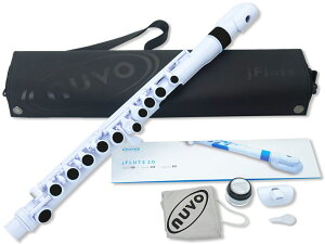NUVO �k�[�{ jFlute N220JFWB �v���X�`�b�N �t���[�g �z���C�g �u���b�N ���ǂ��p j�t���[�g �h�[�i�c O���^ ������ plastic flute black�@�k�C�� ���� �����s��