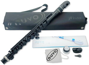 NUVO �k�[�{ jFlute N220JFBK �v���X�`�b�N�t���[�g �u���b�N j�t���[�g �h�[�i�c O���^ ������ U�� �� ���ǂ��p �t���[�g plastic flute black�@�k�C�� ���� �����s��