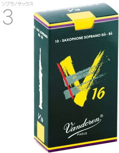 �y���[���֏o�וi�z vandoren ( �o���h�[���� ) SR713 �\�v���m�T�b�N�X ���[�h 3�� V16 1�� �p�P��� �o�� 10������ soprano saxophone reeds 3.0 V-16 Jazz ���� �y�k�C���s��/����s��/�����s��/�����s��/���