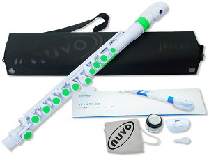 NUVO �k�[�{ jFlute N220JFGN �v���X�`�b�N �t���[�g �z���C�g �O���[�� ���ǂ��p j�t���[�g �h�[�i�c O���^ ������ plastic flute green�@�k�C�� ���� �����s��