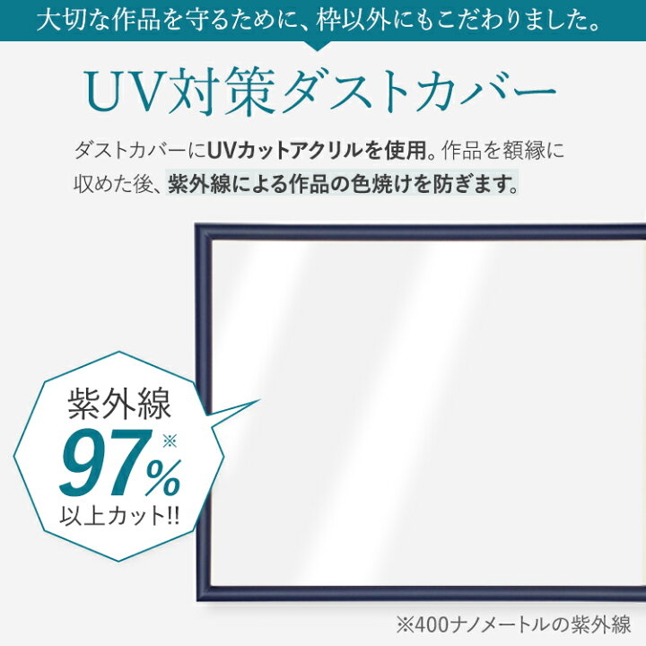 楽天市場】木製額縁 桜かまぼこ 250x250 木製 額縁 UVカットアクリル 