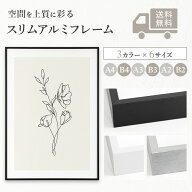 ＼新製品 20％OFFクーポン／【送料無料】スリムフレーム 額縁 ポスターフレーム UVカット サイズ 壁掛け …