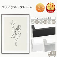 \\マラソン期間ポイント10倍//【送料無料】スリムフレーム 額縁 アルミ製 ポスターフレーム UVカット サ…