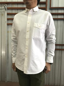 STUDIO ORIBE DELICIOUS　デリシャス　ジェームス ボタンダウンシャツ　js8011Pujol プジョル　ホワイト コットン　日本製