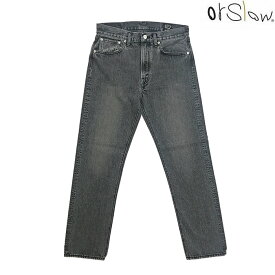 orSlow　オアスロウ Mens IVY FIT DENIM 107 BLACK DENIM STONE アイビーフィット　デニム　01-0107W-D61S Black Denim Stone Wash 日本製