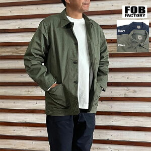 FOB FACTORY �G�t�I�[�r�[�t�@�N�g���[ N-3 ���[�e�B���e�B �W���P�b�g N-3 Utility Jacket ���{�� Navy Olive F2472