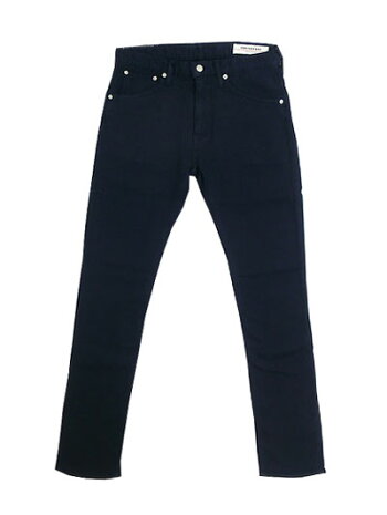 FOBF1141FOBファクトリーRELAXCOLORDENIM5Pパンツネイビー