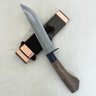 松本正忠作 名工オリジナル鍛造剣ナタ　180MM 塗り仕様 南国土佐鍛冶　 青紙鍛造剣鉈