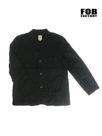 FOB FACTORY FOBファクトリー【SALE】　ホスピタルジャケット　F2424 HOSPITAL JACKET Black ブラック　日本製