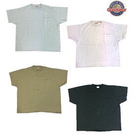 GOOD WEAR グッドウエア 　アメリカ製　身幅の大きなルーズフィット　ポケット付きTシャツ 2XLサイズ　Black I.Purple　I.Gray　S.Kahki