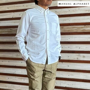 MANUAL ALPHABET �}�j���A���A���t�@�x�b�g�{�^���_�E���V���c�@�X�[�s�}�R�b�g���@�I�b�N�X�f�ރ{�^���_�E���V���c�@White �@�z���C�g�@Suitable Fit�@BASIC-ST-001