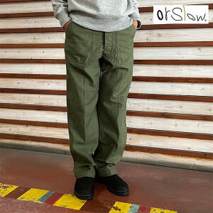 orSlow �I�A�X���E�t�@�e�B�[�O�p���c�@�x�C�J�[�p���c VINTAGE FIT FATIGUE PANTS DARK OLIVE 03-V5002-77 �r���e�[�W�t�B�b�g