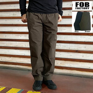 FOB FACTORY �G�t�I�[�r�[�t�@�N�g���[�ySALE�z F0537 TRAVEL PANTS �g���x���p���c Brown Navy�ySALE�z