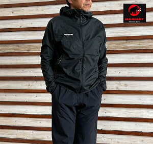 MAMMUT �}���[�g �������K�i �R���x�C �E�B���h�u���[�J�[ �t�[�f�b�h �W���P�b�g �A�W�A���t�B�b�g Convey WB Hooded Jacket Black 1012-00530