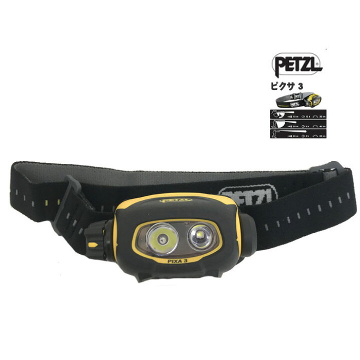 楽天市場】ペツル PETZL PIXA 3 ピクサ 3 LEDヘッドランプ 