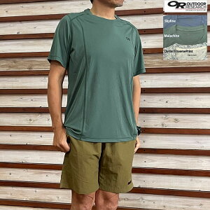 OUTDOOR RESEARCH �A�E�g�h�A���T�[�` �����Y �G�R�[�V���[�g�X���[�uT�V���c Echo T-Shirt ���ɗD�������b�V���f�� OysterTraversePrint Skyline Malachite #287628