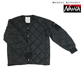 NANGAxMANUAL ALPHABET ナンガxマニュアルアルファベット 【SALE】 別注CMR REVERSLE DOWN JACKET リバーシブルダウン　MA-J-340　Black　日本製