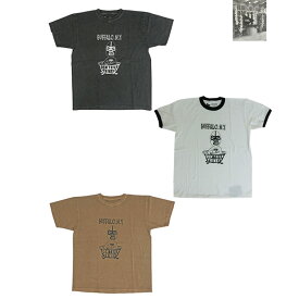 FUNG ファング【SALE】 BUFFALO.NY PIGMENT ピグメントTee 　S.Mustard S.Black WhitexBlack