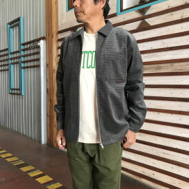 Gramicci グラミチ 【SALE】G2FM-J022 GRID CORD ZIP SHIRT グリッドコードジップシャツ Grey シャツジャケット