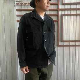 オアスロウ orSlow 【SALE】01-6046-D61S US ARMY M-43 JACKET M-43ジャケット　ブラックデニムストーン