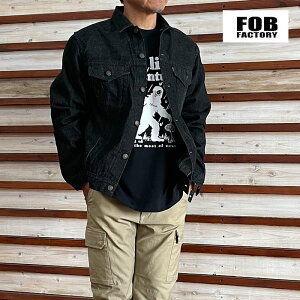 FOB FACTORY GtI[r[t@Ng[@F2444 SELVEDGE DENIM 3rdJKT GW ubN