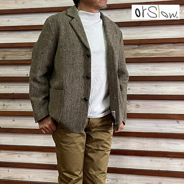 楽天市場】【SALE】orslow オアスロウ ハリスツイードジャケット Relax 