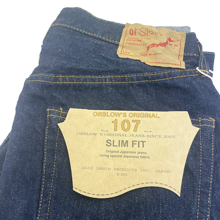 楽天市場】オアスロウ107デニムパンツ orSlow 107 IVY FIT SELVEDGE 