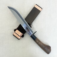 松本正忠作 名工オリジナル鍛造剣ナタ　210MM 塗り仕様 南国土佐鍛冶　 青紙鍛造剣鉈