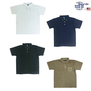 GOOD ON �O�b�h�I���ySALE�zGOST1103 �����{�^���_�E���|��T�V���c�@White Navy Black P-Latte