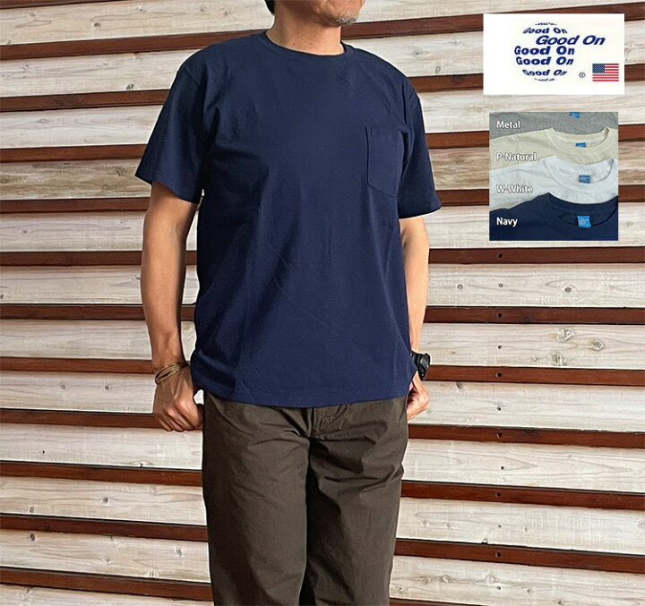 楽天市場】GOOD ON グッドオンポケットTシャツ GOST0903 SS POCKET TEE 