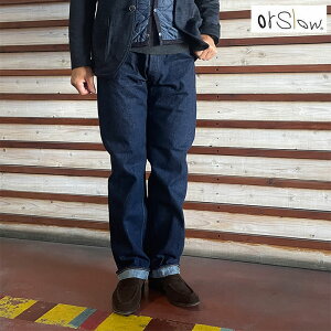 �I�A�X���E orSlow �I���W�i�� �X�^���_�[�h105�f�j���p���c�@STANDARD SELVEDGE DENIM �Z���r�b�`�f�j���I���W�i�� �X�^���_�[�h ONE WASH �Z���r�b�`���c�L �I�A�X���E01-1050-81