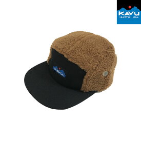 KAVU カブー 【SALE】ファー ボールキャンプ 切り換えデザインのキャップ　Redwood