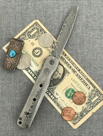 光 ヒカリ ダマスカス damascus 肥後小刀 肥後守風折りたたみナイフ ヒカリ 伊原　賢治 肥後小刀　ホール…