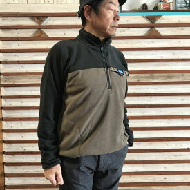 KAVU カブー 【SALE】WINTER THROWSHIRTS ウィンタースローシャツ ハーフジップフリース Black Walnut