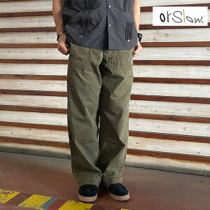 orslow �I�A�X���E �T�}�[�t�@�e�B�[�O�p���c SUMMER FATIGUE PANTS �X���u�L�����o�X���n�@Olive�@01-5103-M77